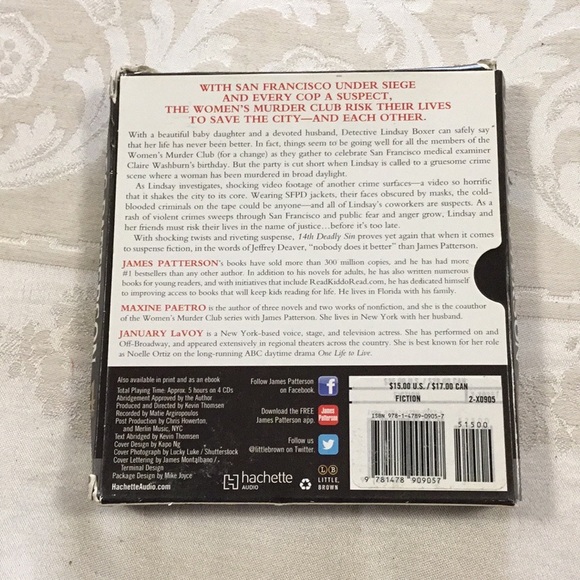 J.D. Robb and James Patterson -collection of 10 Books on Tape - Picture 9 of 11